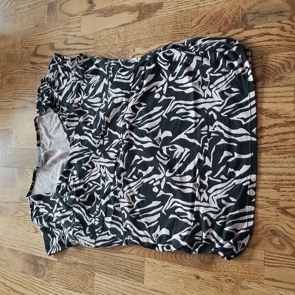(L) Ricki's Animal Print Casual Classic Fit Top At Home Weekend Loungewear